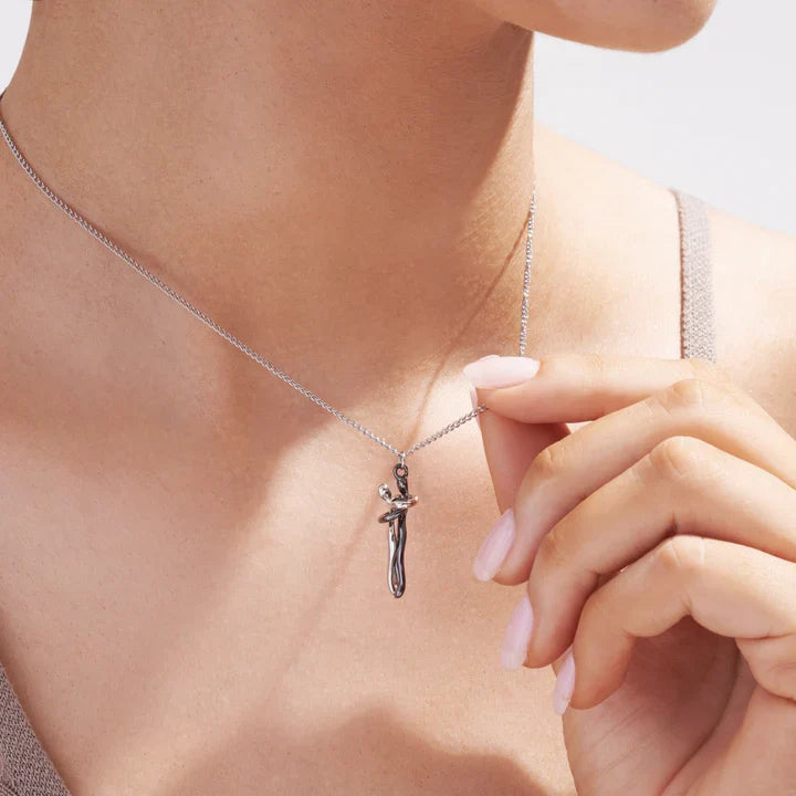 Couple Hug Necklace Pendant