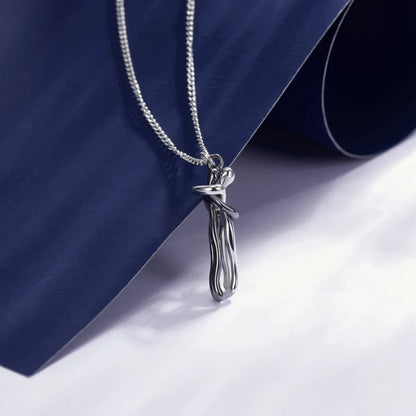Couple Hug Necklace Pendant