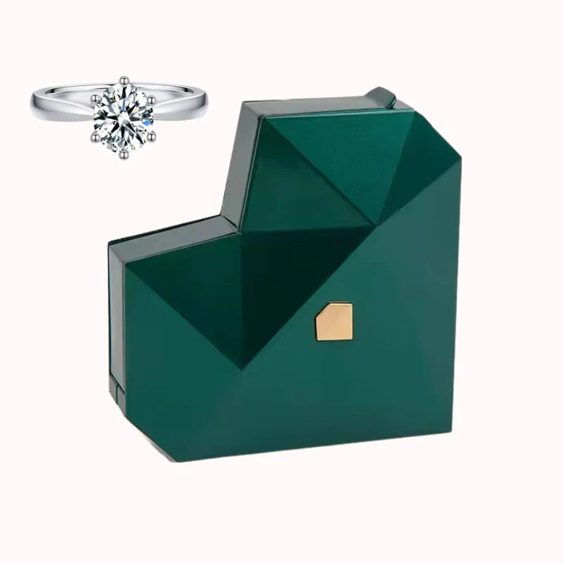 Heart Promise Ring With Flip Box